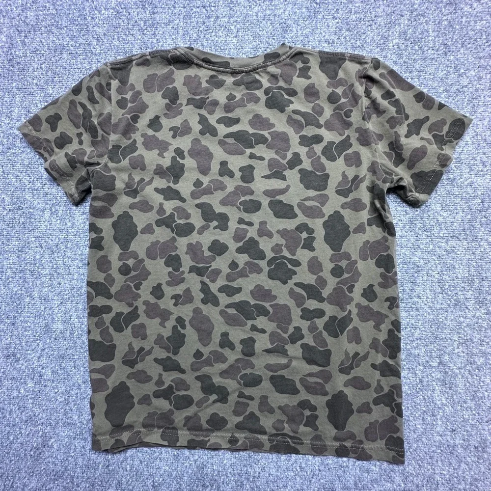 Carhartt Youth Large 14-16 Camo T-Shirt Green Brown‎ Logo Tee Outdoor Hunting